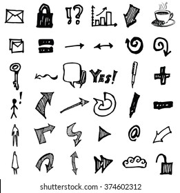 Vector Doodle Icons. Universal Set.
