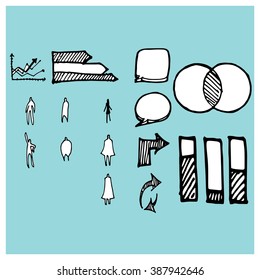 Vector Doodle Icons. Universal Set.