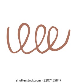 Vektordoodle-Illustration von chaotischen Linien. Für Social Media Design, Highlights, Collagen, Hintergründe. Trendy scandy Uniform