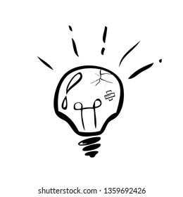 vector Doodle Illustration for Difficult, Complicated and Hard Way to Get Idea