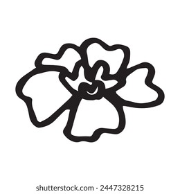 vector doodle illustration of flower