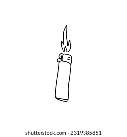 Vektordoodle-Illustration des Begriffs "Feuerzeuge"