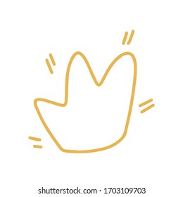 Ilustración del doodle vectorial. La corona de línea se puede utilizar para fondos de paredes, rellenos de patrones, fondos de página web, texturas superficiales.