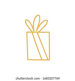  Ilustración del doodle vectorial. El regalo de línea se puede utilizar para fondos de paredes, rellenos de patrones, fondos de página web, texturas superficiales.