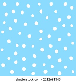 Ilustración de vectores Doodle copos de nieve en diferentes formas. Escamas de nieve, fondo de nieve. Patrón de nieve navideña. Ilustración vectorial para el invierno y el tema de la navidad.