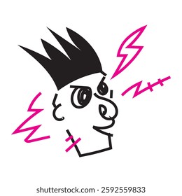 Vector Doodle Illustrations in various abstract shapes