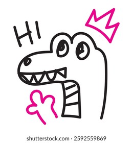 Vector Doodle Illustrations in various abstract shapes