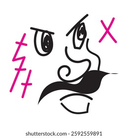 Vector Doodle Illustrations in various abstract shapes
