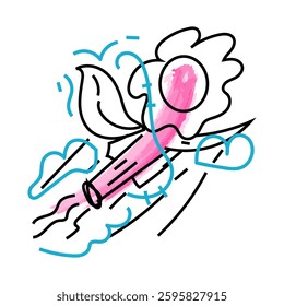 Vector Doodle Illustrations in various abstract shapes	
