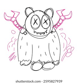 Vector Doodle Illustrations in various abstract shapes	
