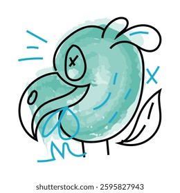 Vector Doodle Illustrations in various abstract shapes	
