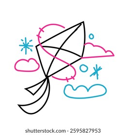 Vector Doodle Illustrations in various abstract shapes	
