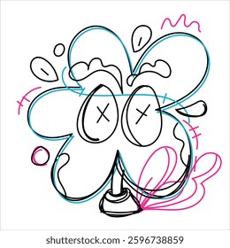 Vector Doodle Illustrations in various abstract shapes