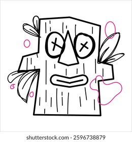 Vector Doodle Illustrations in various abstract shapes
