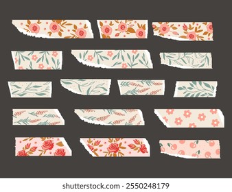 Vector doodle papel adhesivo tira de Anuncio conjunto de colección
