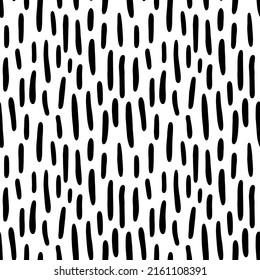 Vector doodle pattern with short stripes. Cartoon animal hair seamless texture.