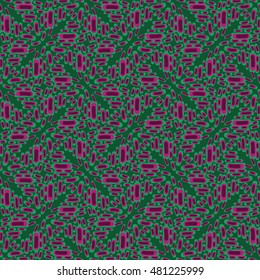 Vector Doodle Seamless Color Lines Pattern Background