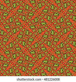 Vector Doodle Seamless Color Lines Pattern Background