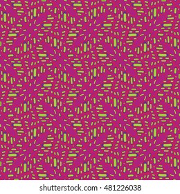 Vector Doodle Seamless Color Lines Pattern Background