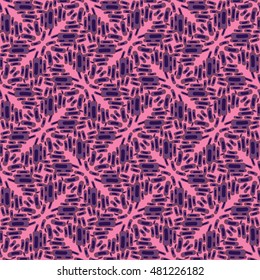 Vector Doodle Seamless Color Lines Pattern Background
