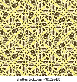 Vector Doodle Seamless Color Lines Pattern Background