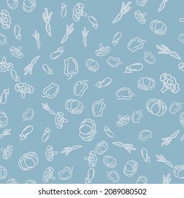 Vector doodle seamless pattern with baby items. Eps 10