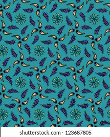 vector doodle seamless pattern for web, wrapping, cover and textile design