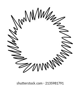 Vector doodle set ellipses, tangles, lines, circles. Place your text here. text popup, bubble. Blank speech bubbles frames with copy space. Hand drawn empty clouds with place for text.