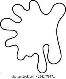 vector doodle stains silhouette for theme design