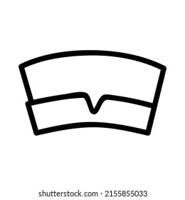 Vector doodle style, chef hat at White background
