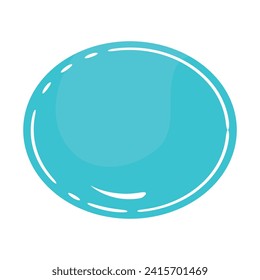 Vector doodle style circles frame design.