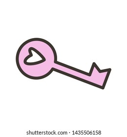 Vector doodle style icon. Stickers for school, backpacks, notebooks, fabrics. Vector illustration in linear flat style. International womens day graphic in vector.