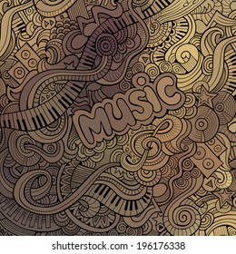 Vector doodles musical background