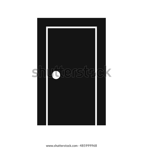 Vector Door Icon Stock Vector Royalty Free 485999968 Shutterstock