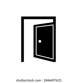 icono de puerta vectorial. Eps. 10.