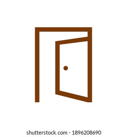 vector door icon. Eps. 10.
