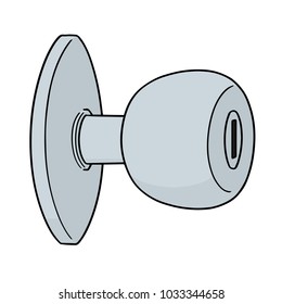 vector of door knob