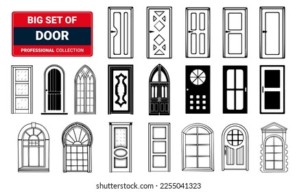 Fijación de la puerta del vector. Ilustración 3D