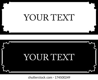 Vector doorplate frame