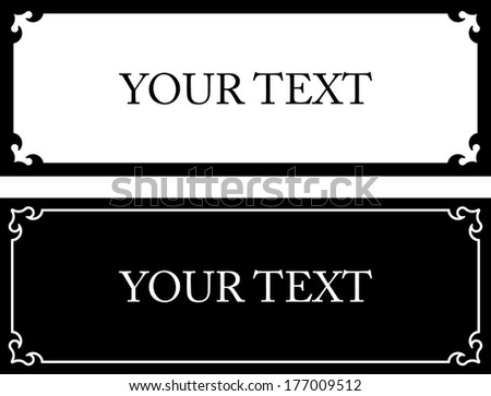 Vector doorplate frame