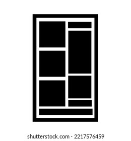 Las puertas vectoriales con motivos cuadrados y de línea son perfectas para su negocio