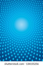 vector dot blue shine background