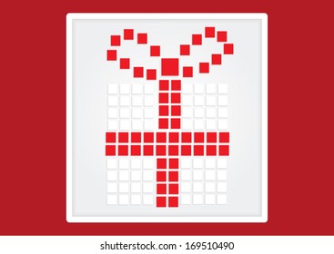 Vector dot gift box