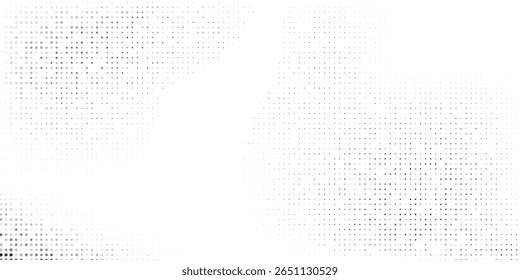 Textura de gradiente de ponto vetorial. Plano de fundo de ponto de polca de fuga. Repetindo pontos ilustração abstrata simples arte