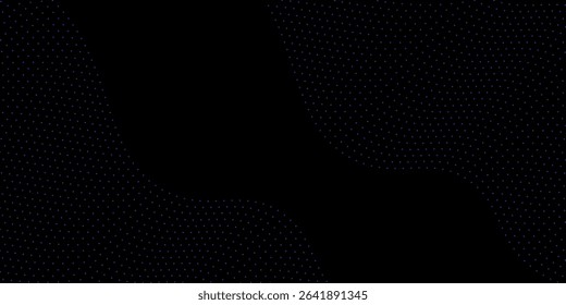 Vector dot particles light wave pattern halftone white modern gradient smooth curve shape isolated on black background nice good abstract