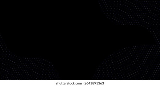Vector dot particles light wave pattern halftone white modern gradient smooth curve shape isolated on black background nice good abstract modern