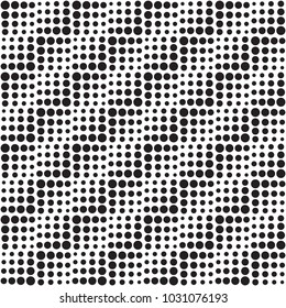 Vector  dot pattern, black and white