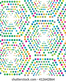 Vector dot pattern. Geometric color background