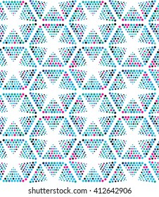 Vector dot pattern. Geometric color background