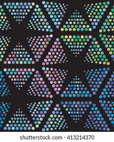 Vector dot pattern. Geometric color background